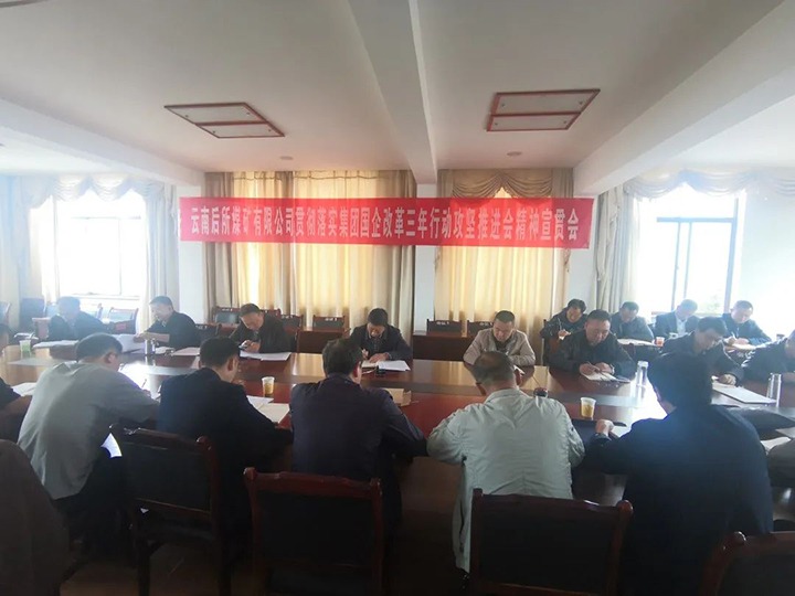 云南后所煤矿有限公司深刻进建贯彻云煤（CA88）集团国企鼎新三年行动攻坚推动会会议心灵