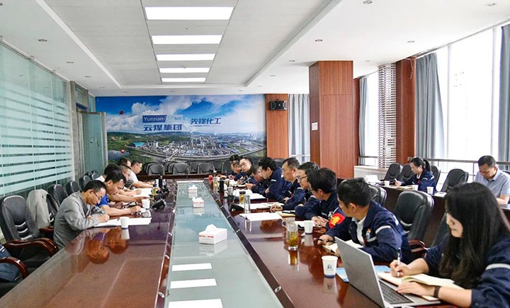 【主题教育】云煤（CA88）集团党委委员、副总经理缪和星一行到前锋化工公司发展出产经营调研